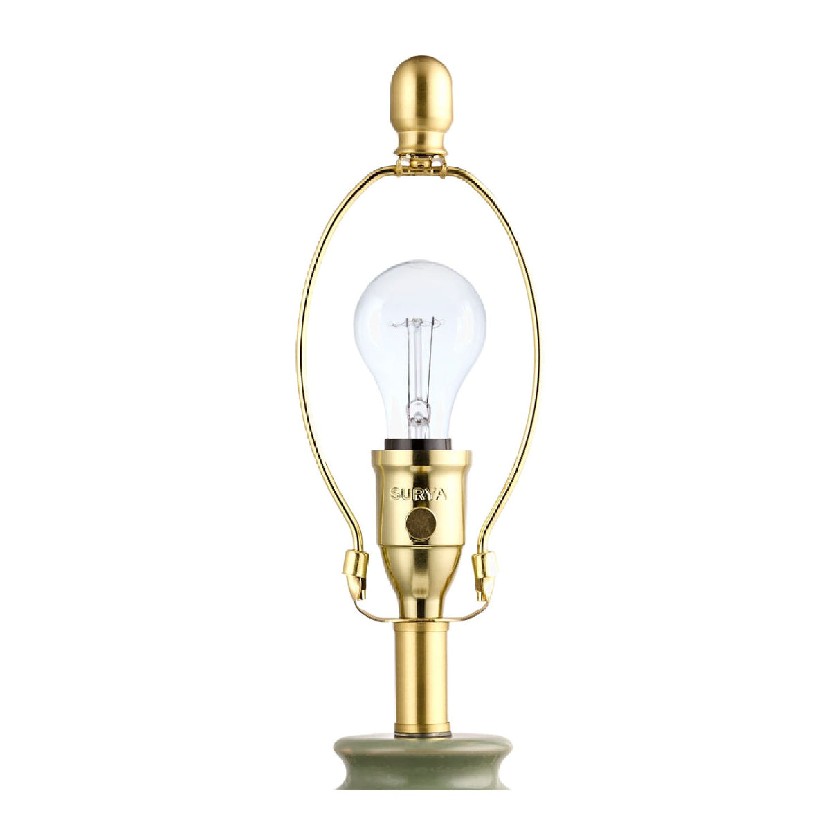 Modern European furniture - Green Ceramics Floral Table Lamp - www.oroa.com