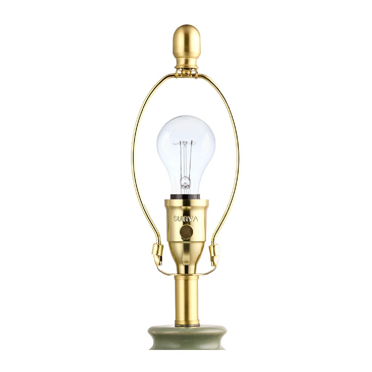 Modern European furniture - Green Ceramics Floral Table Lamp - www.oroa.com