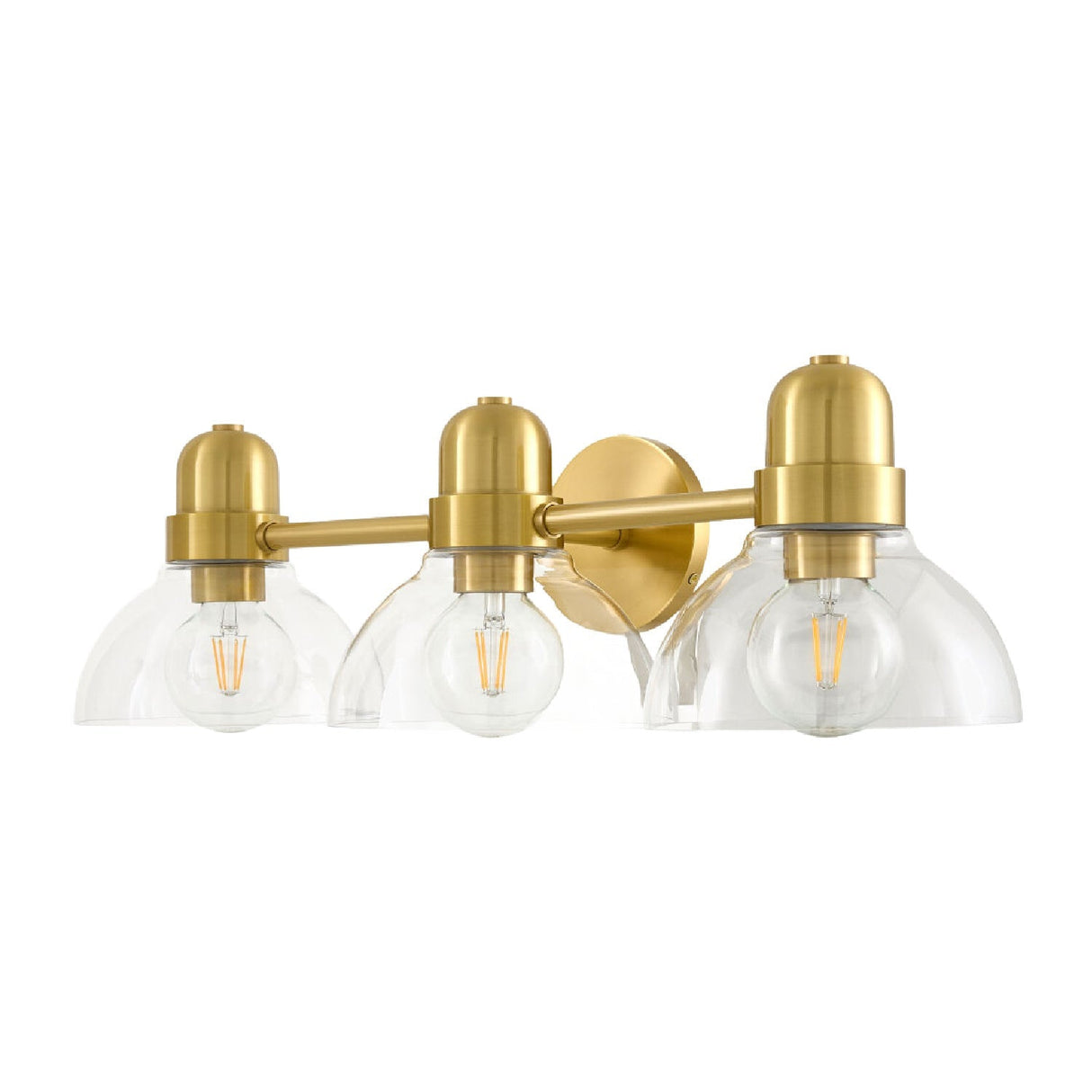 Modern European furniture - Clear Glass Gold Wall Lamp - www.oroa.com