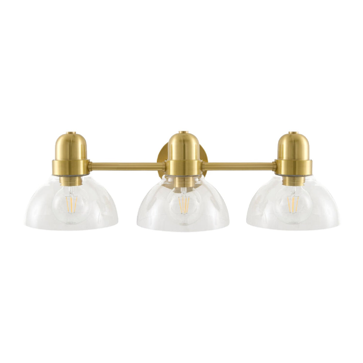 Modern European furniture - Clear Glass Gold Wall Lamp - www.oroa.com
