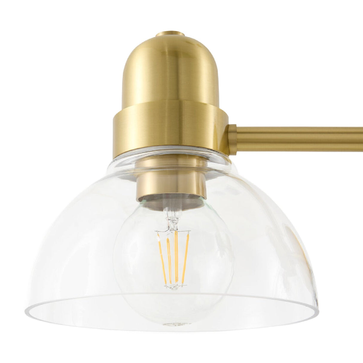 Modern European furniture - Clear Glass Gold Wall Lamp - www.oroa.com