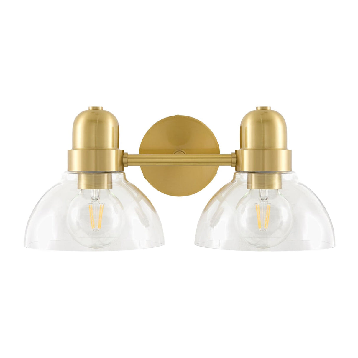 Modern European furniture - Clear Glass Gold Wall Lamp - www.oroa.com
