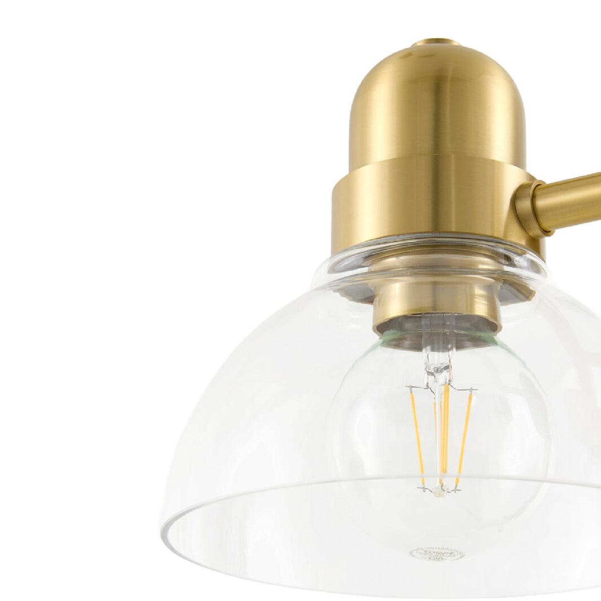 Modern European furniture - Clear Glass Gold Wall Lamp - www.oroa.com