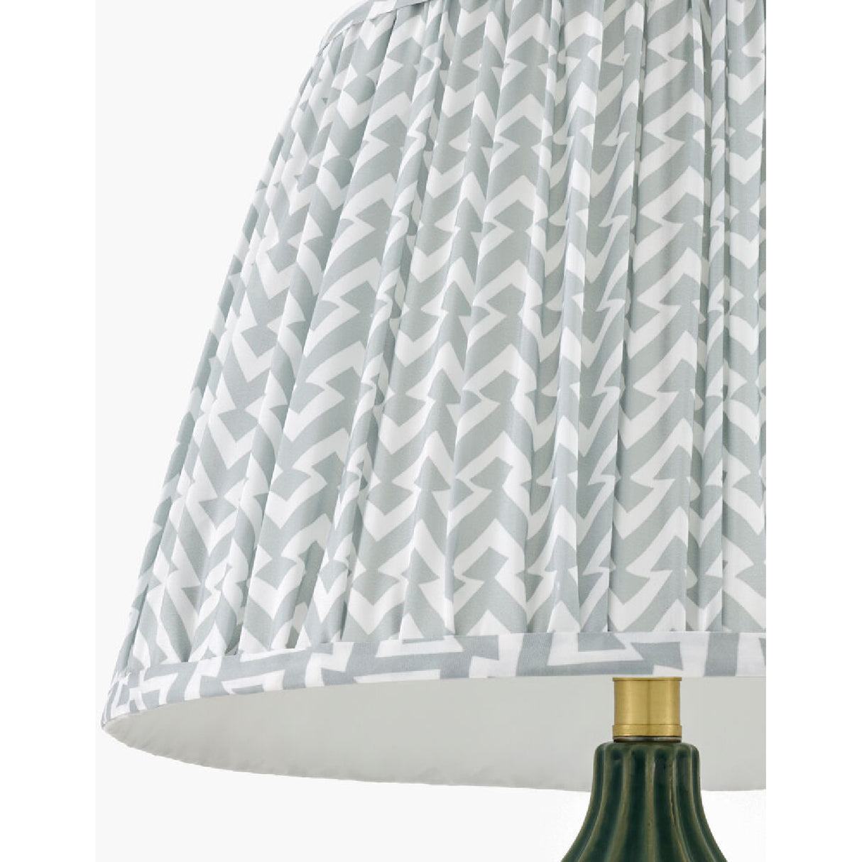 Modern European furniture - Green Fluted Ceramic Table Lamp - www.oroa.com