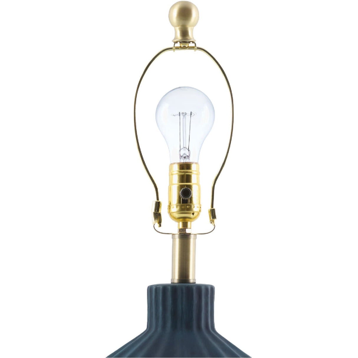 Modern European furniture - Fluted Ceramic Accent Table Lamp - www.oroa.com