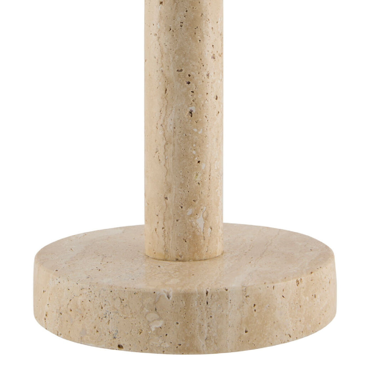 Modern European furniture - Cream Travertine Accent Table Lamp - www.oroa.com