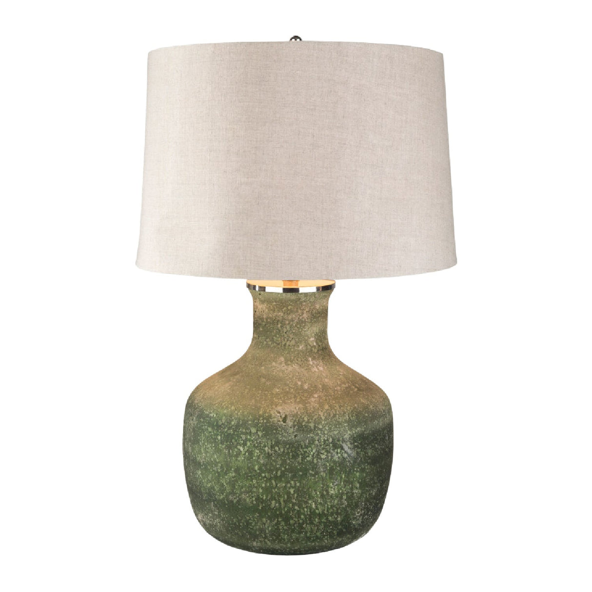 Modern European furniture - Sandblasted Green Glass Table Lamp - www.oroa.com