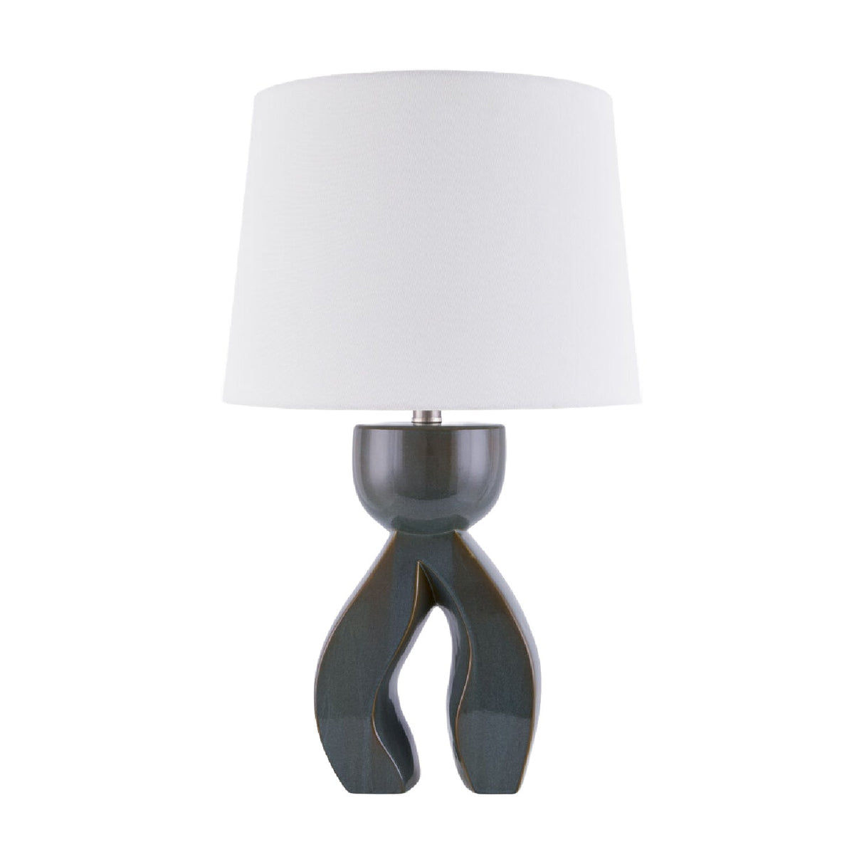 Modern European furniture - Glazed Green Ceramic Table Lamp - www.oroa.com