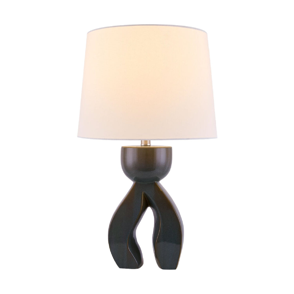 Modern European furniture - Glazed Green Ceramic Table Lamp - www.oroa.com
