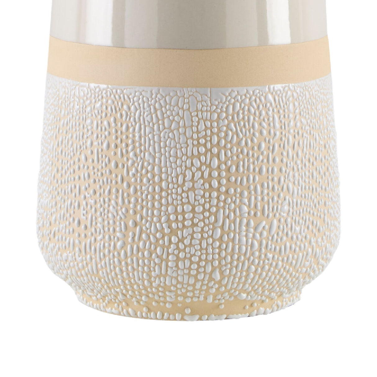 Modern European furniture - Glazed White Ceramic Table Lamp - www.oroa.com