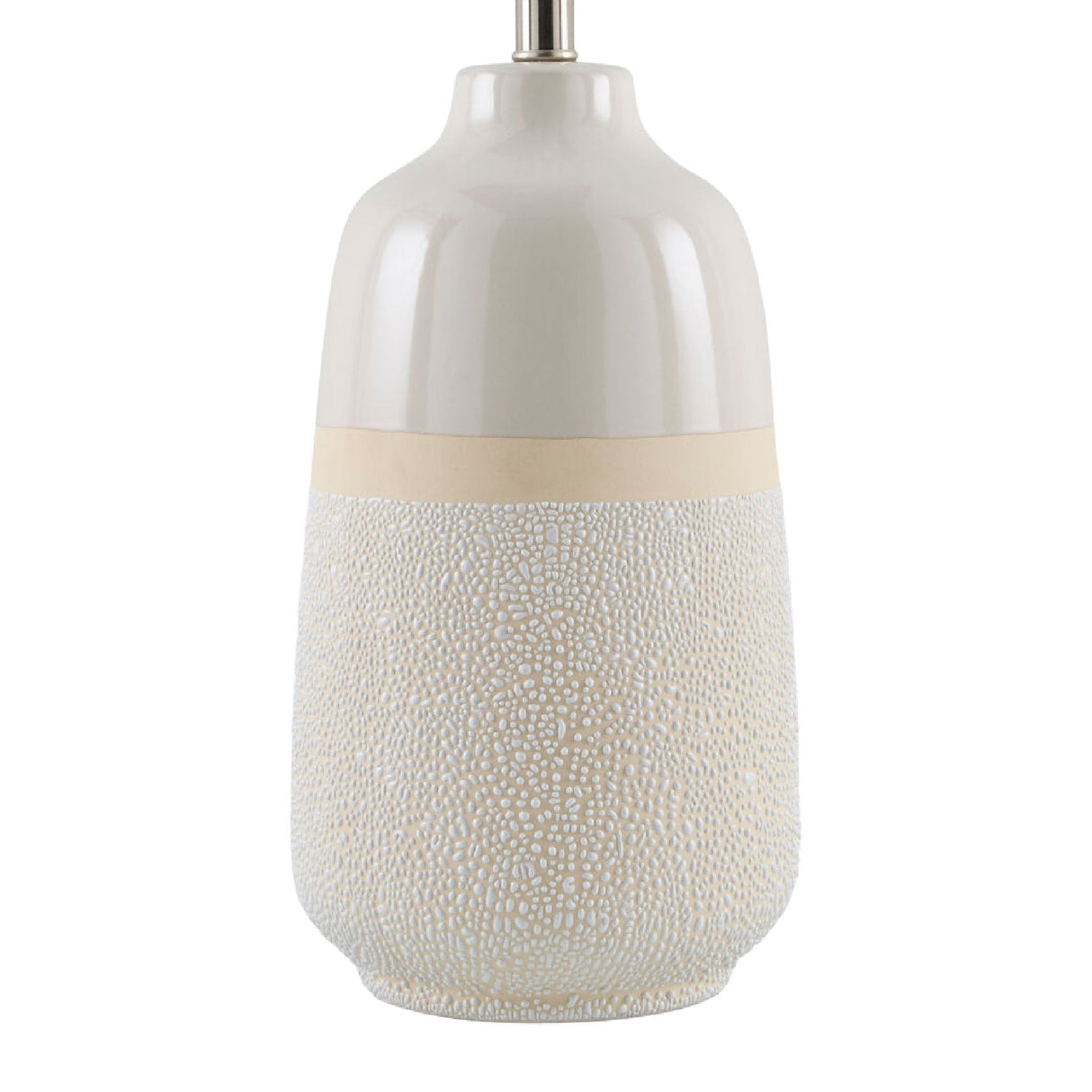 Modern European furniture - Glazed White Ceramic Table Lamp - www.oroa.com