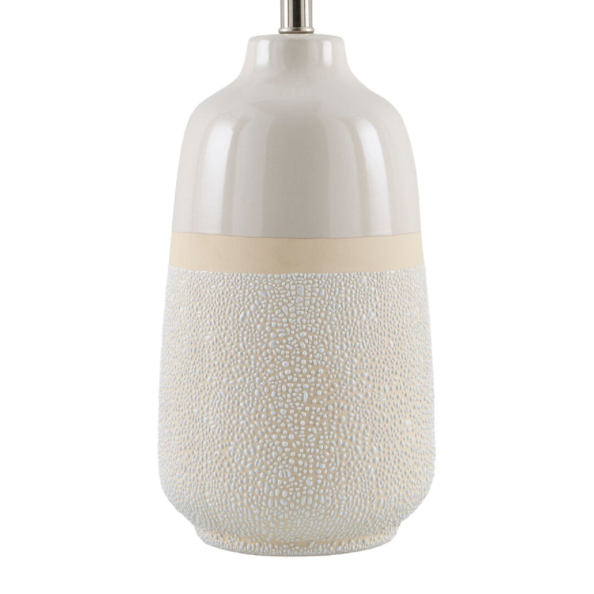 Modern European furniture - Glazed White Ceramic Table Lamp - www.oroa.com