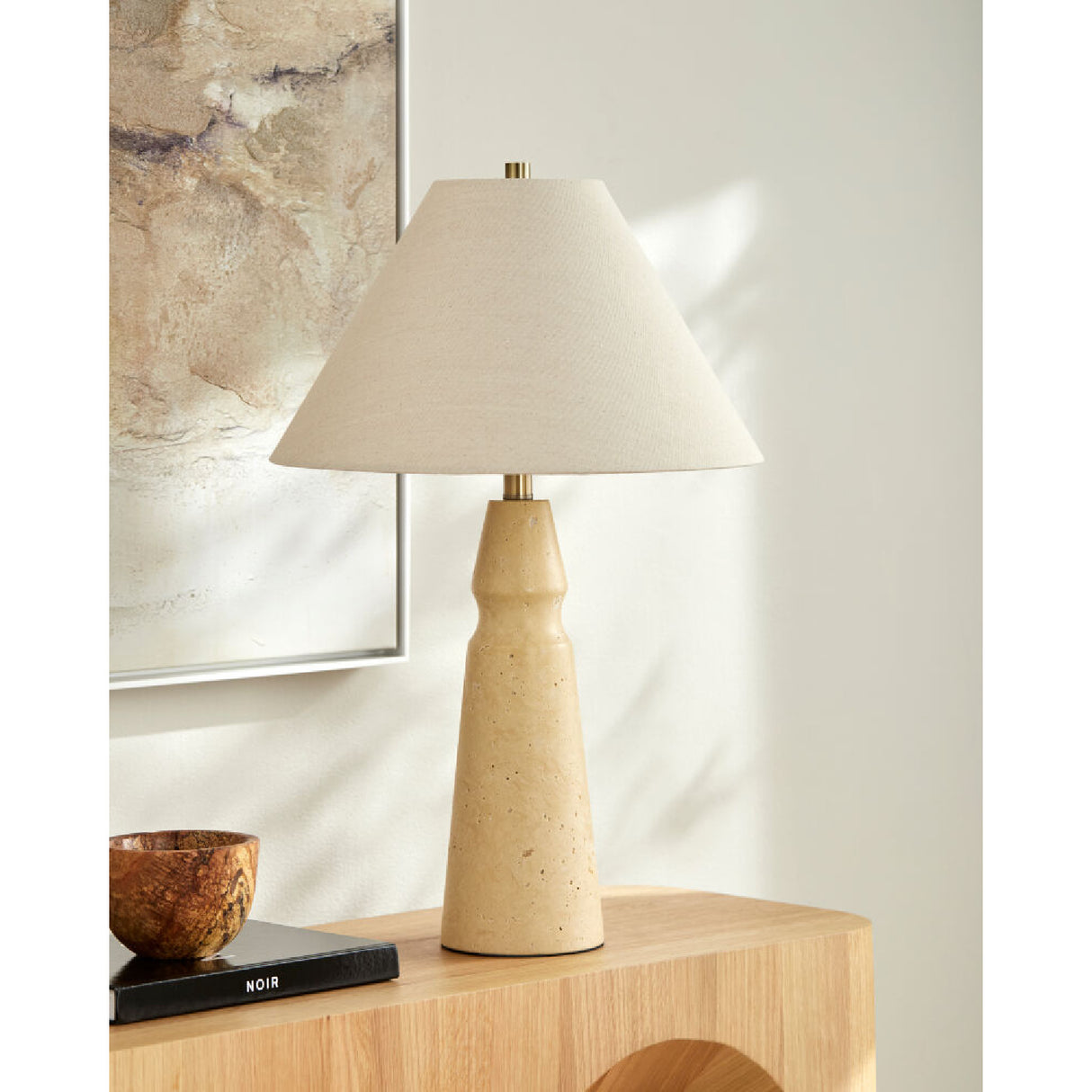 Taupe Jute Accent Table Lamp | Oroa.com