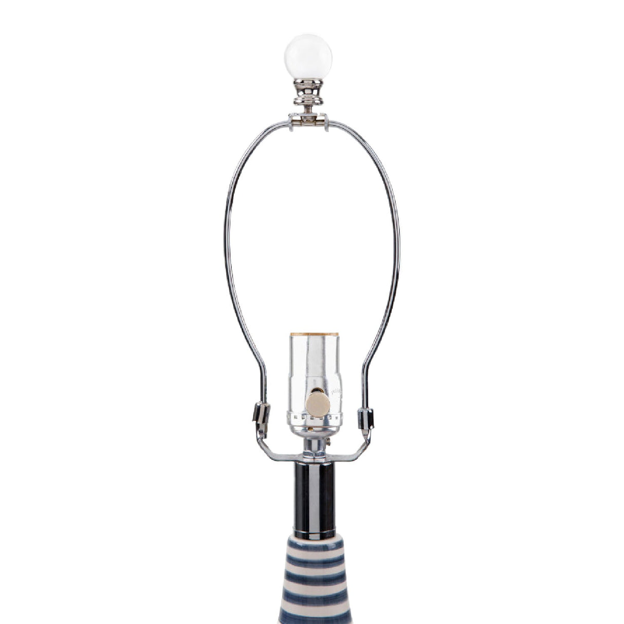 Modern European furniture - Navy Stripes Ceramic Table Lamp - www.oroa.com