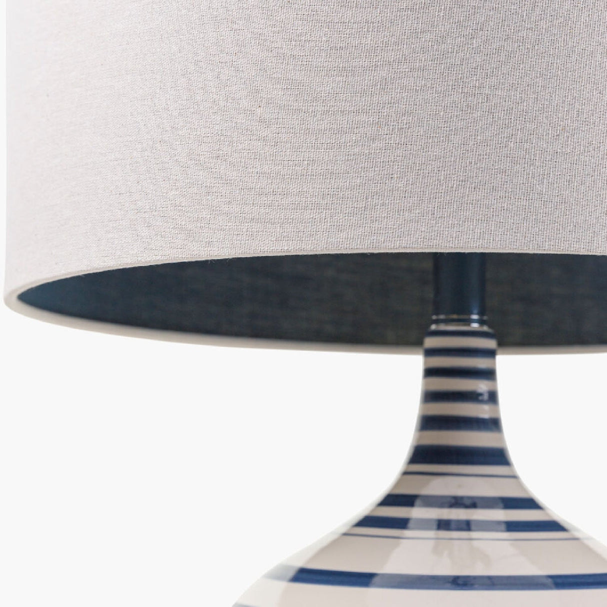Modern European furniture - Navy Stripes Ceramic Table Lamp - www.oroa.com