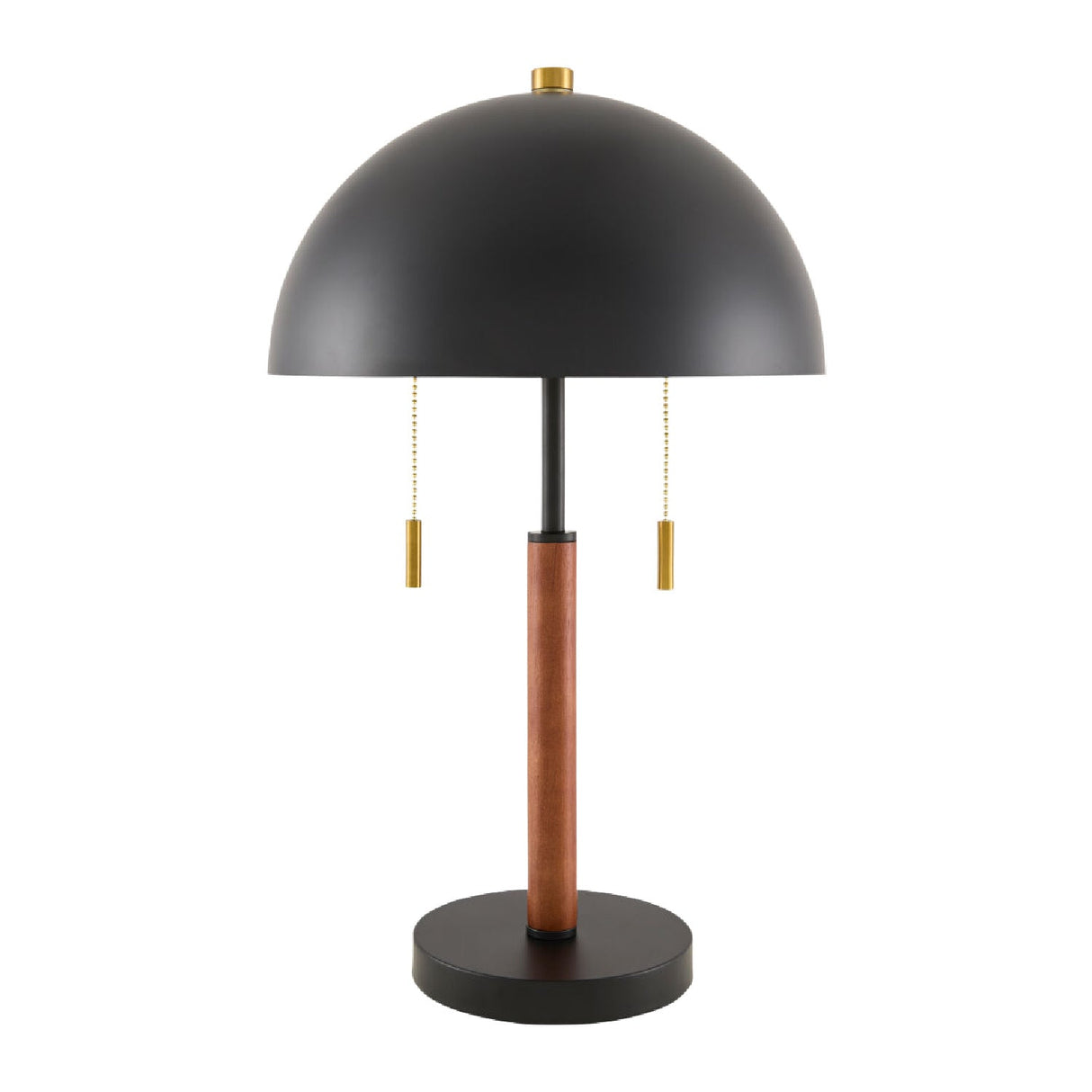 Modern European furniture - Black Metal Dome Table Lamp - www.oroa.com