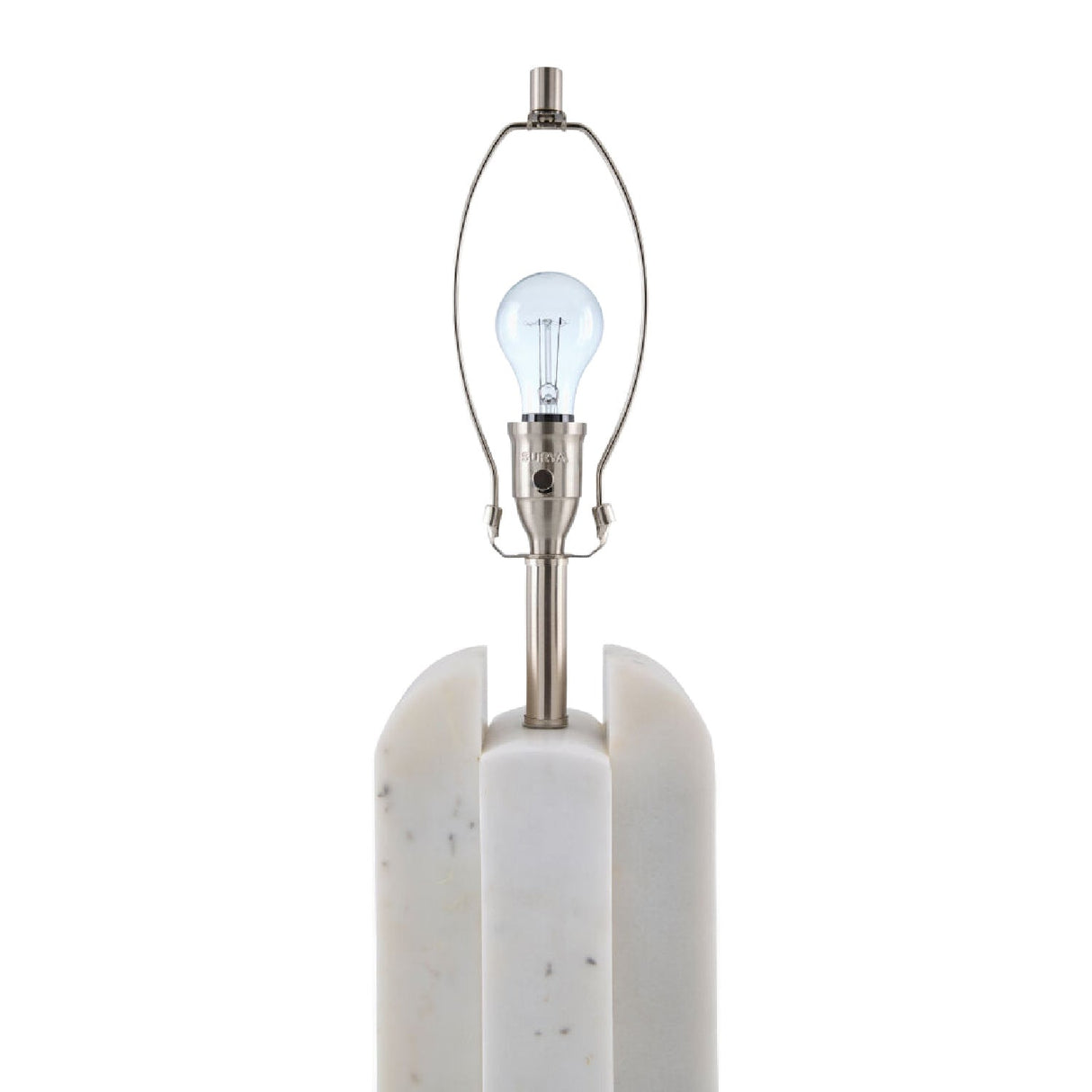 Modern European furniture - White Marble Linen Table Lamp L - www.oroa.com
