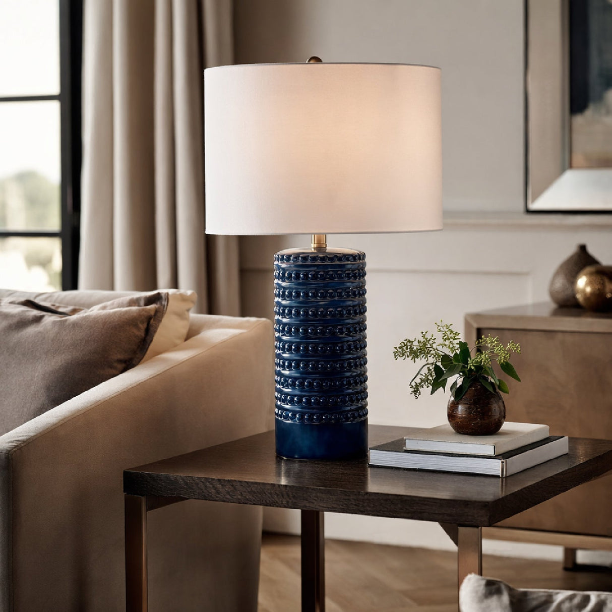 Modern European furniture - Glazed Ceramic Accent Table Lamp - www.oroa.com