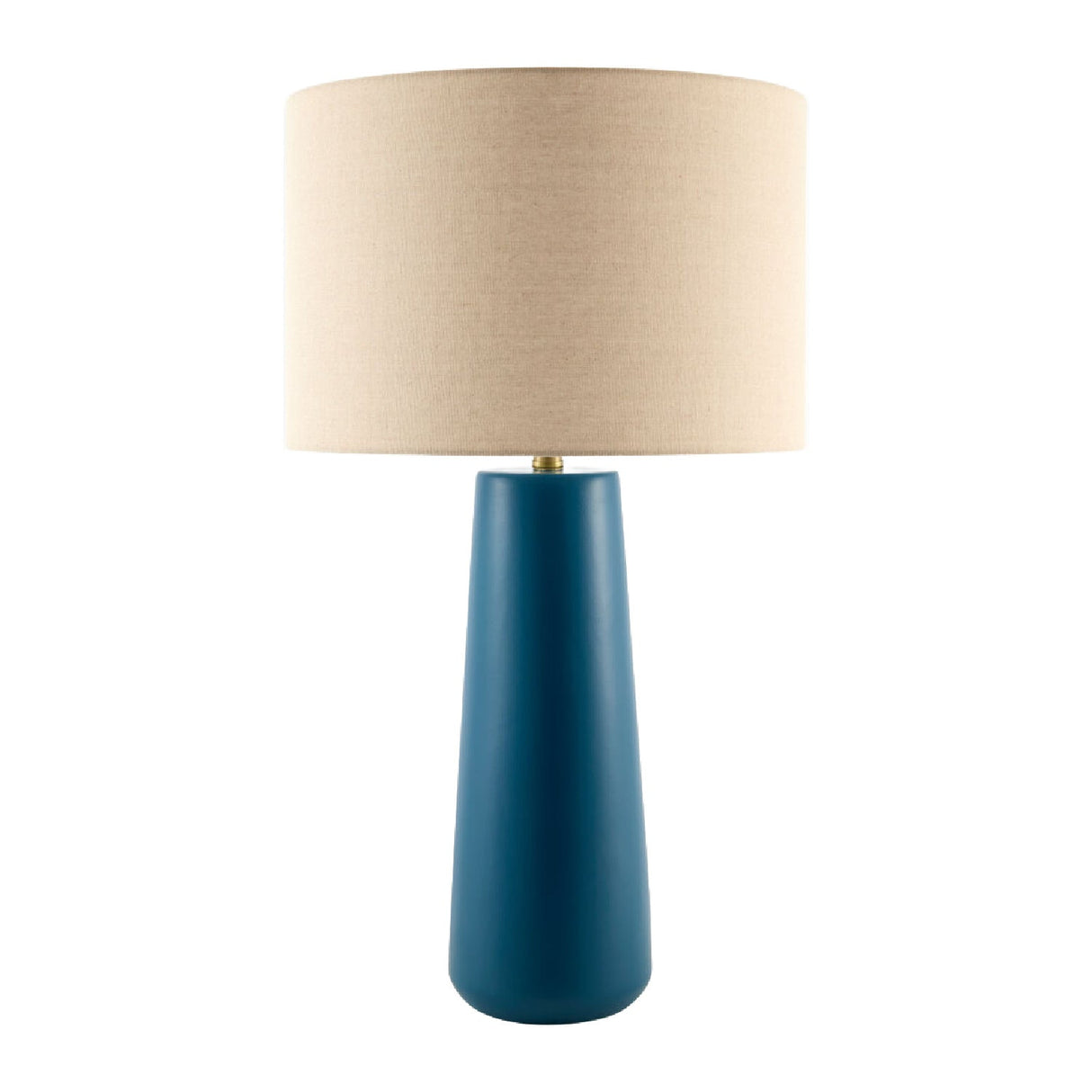 Modern European furniture - Glazed Blue Ceramic Table Lamp - www.oroa.com