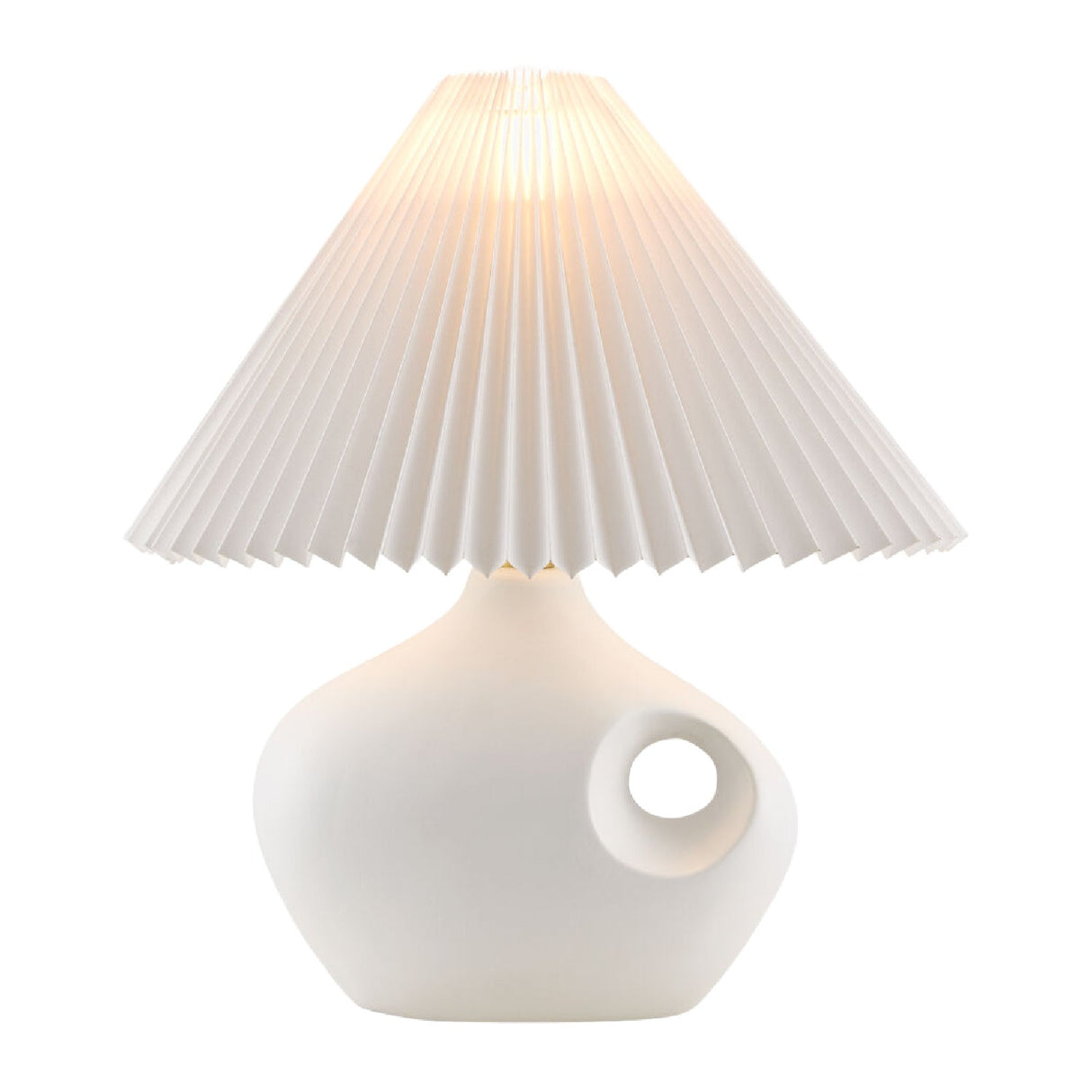 Modern European furniture - Pleated Linen Accent Table Lamp - www.oroa.com