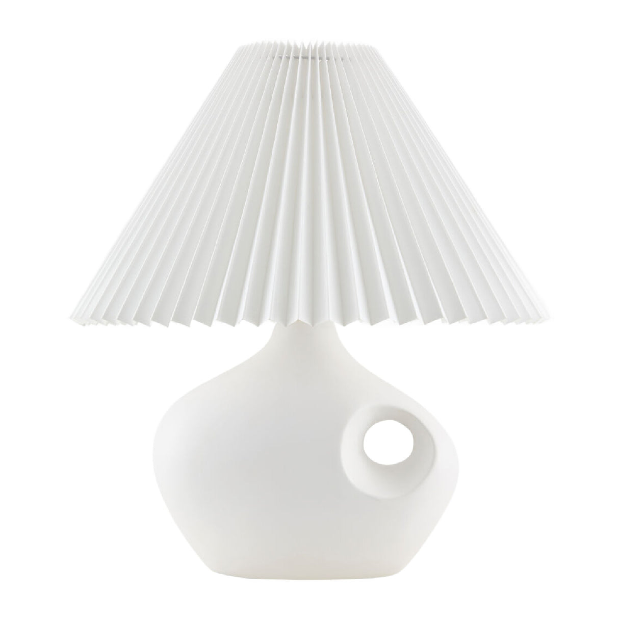 Pleated Linen Accent Table Lamp | Oroa.com