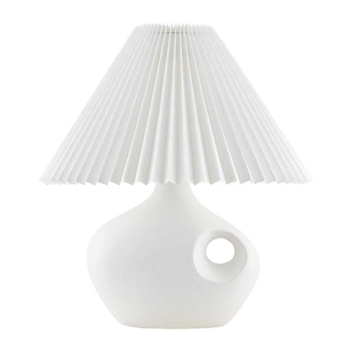 Modern European furniture - Pleated Linen Accent Table Lamp - www.oroa.com