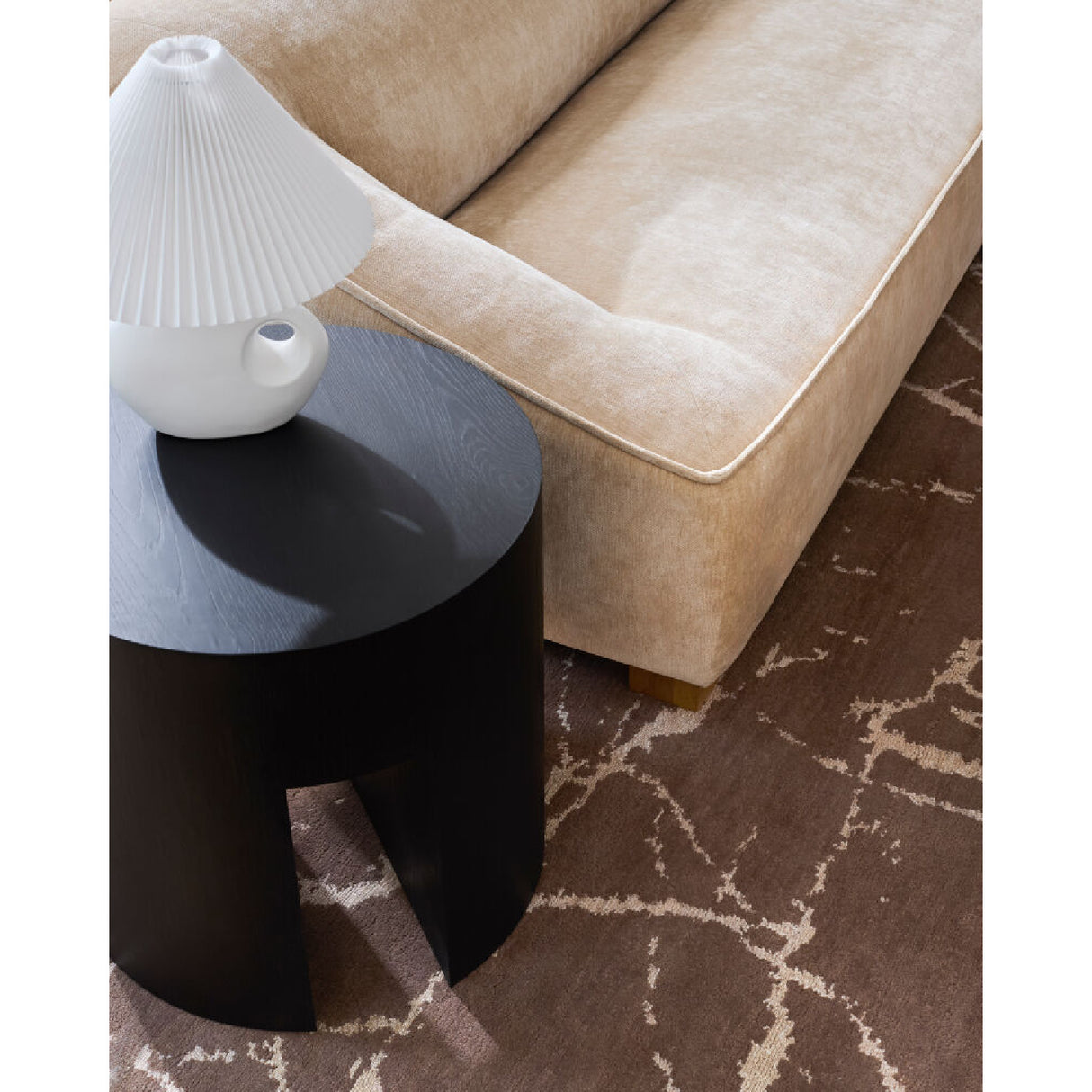 Pleated Linen Accent Table Lamp | Oroa.com