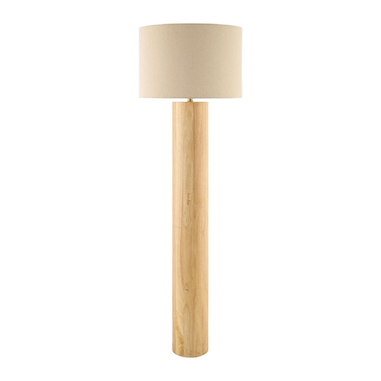 Modern European furniture - Cylindrical Rubberwood Accent Floor Lamp - www.oroa.com