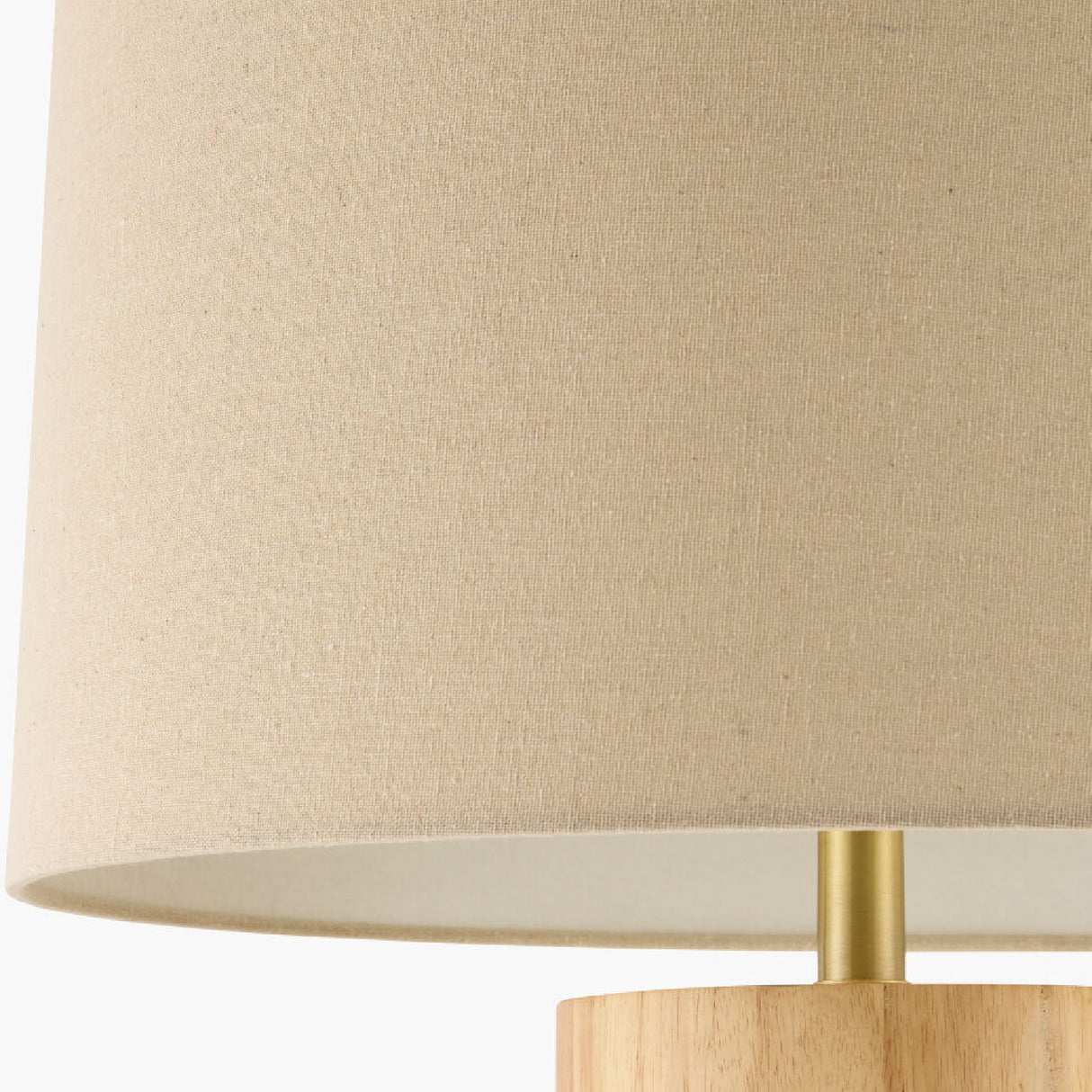 Cylindrical Rubberwood Accent Floor Lamp | Oroa.com