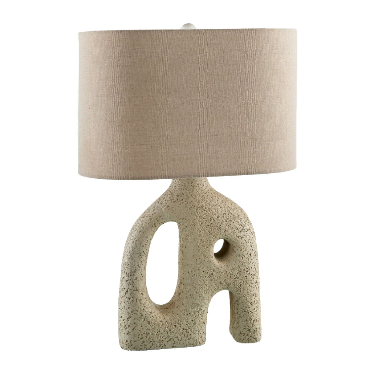 Modern European furniture - Abstract Carved Base Table Lamp - www.oroa.com