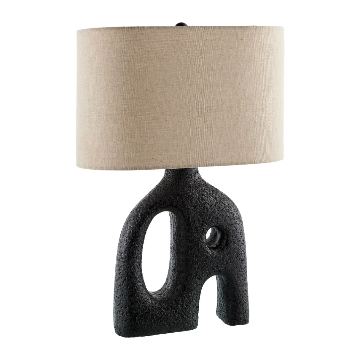 Modern European furniture - Abstract Carved Base Table Lamp - www.oroa.com
