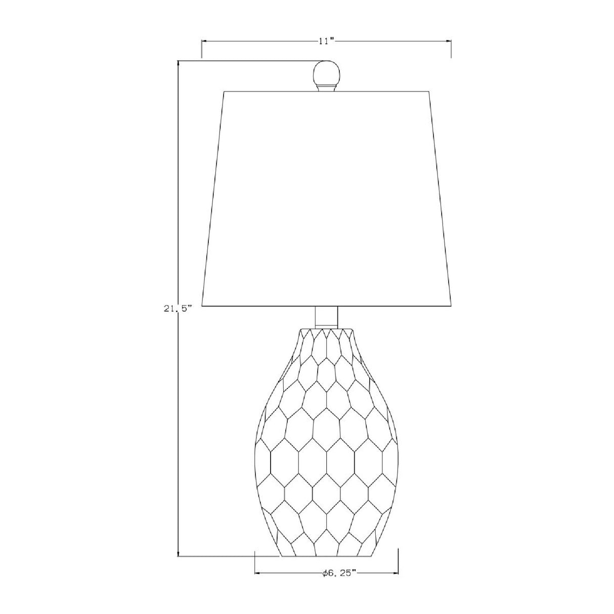 Modern European furniture - White Ceramic Linen Table Lamp - www.oroa.com