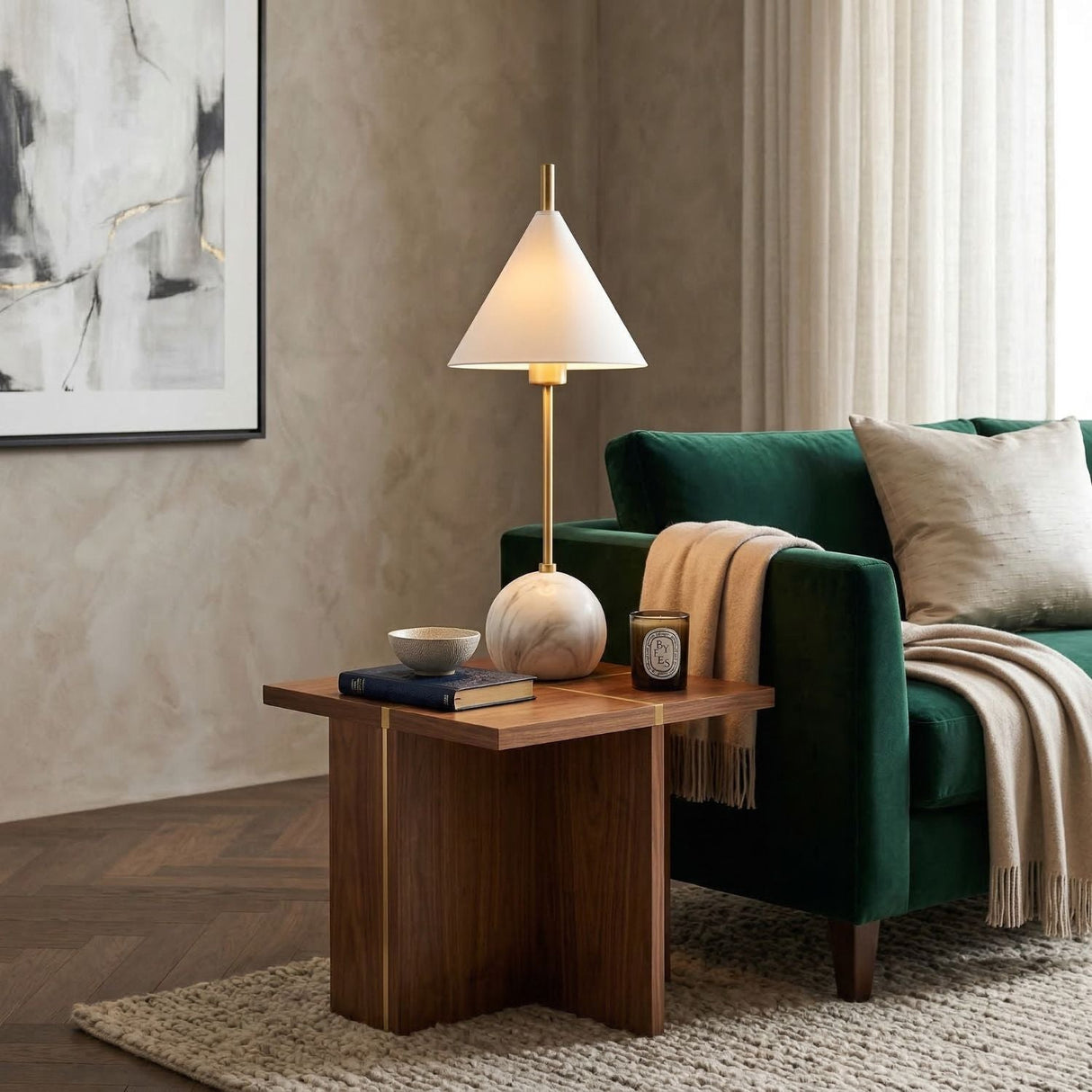 Modern European furniture - Metal Shade Accent Table Lamp - www.oroa.com