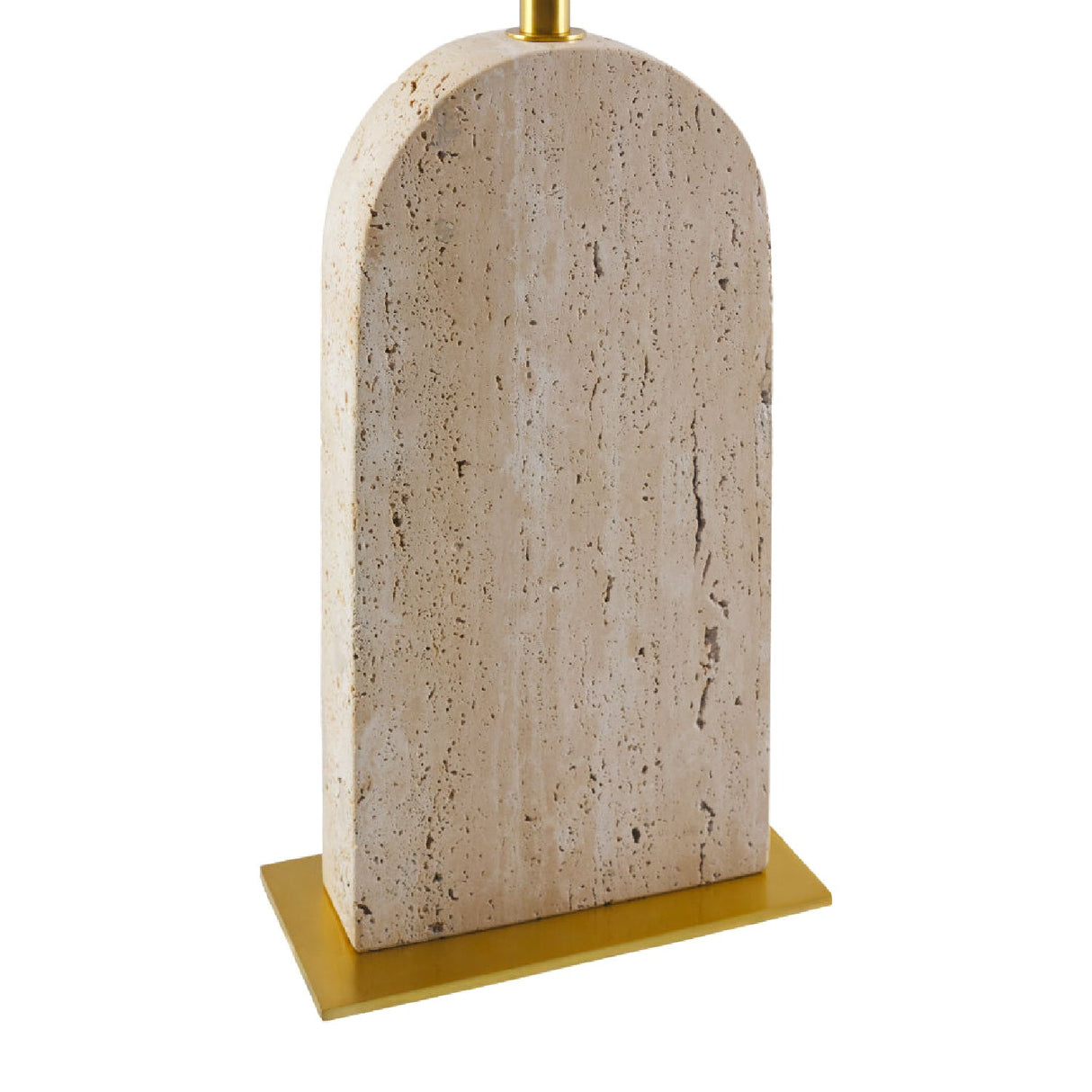 Modern European furniture - Beige Arched Travertine Table Lamp - www.oroa.com