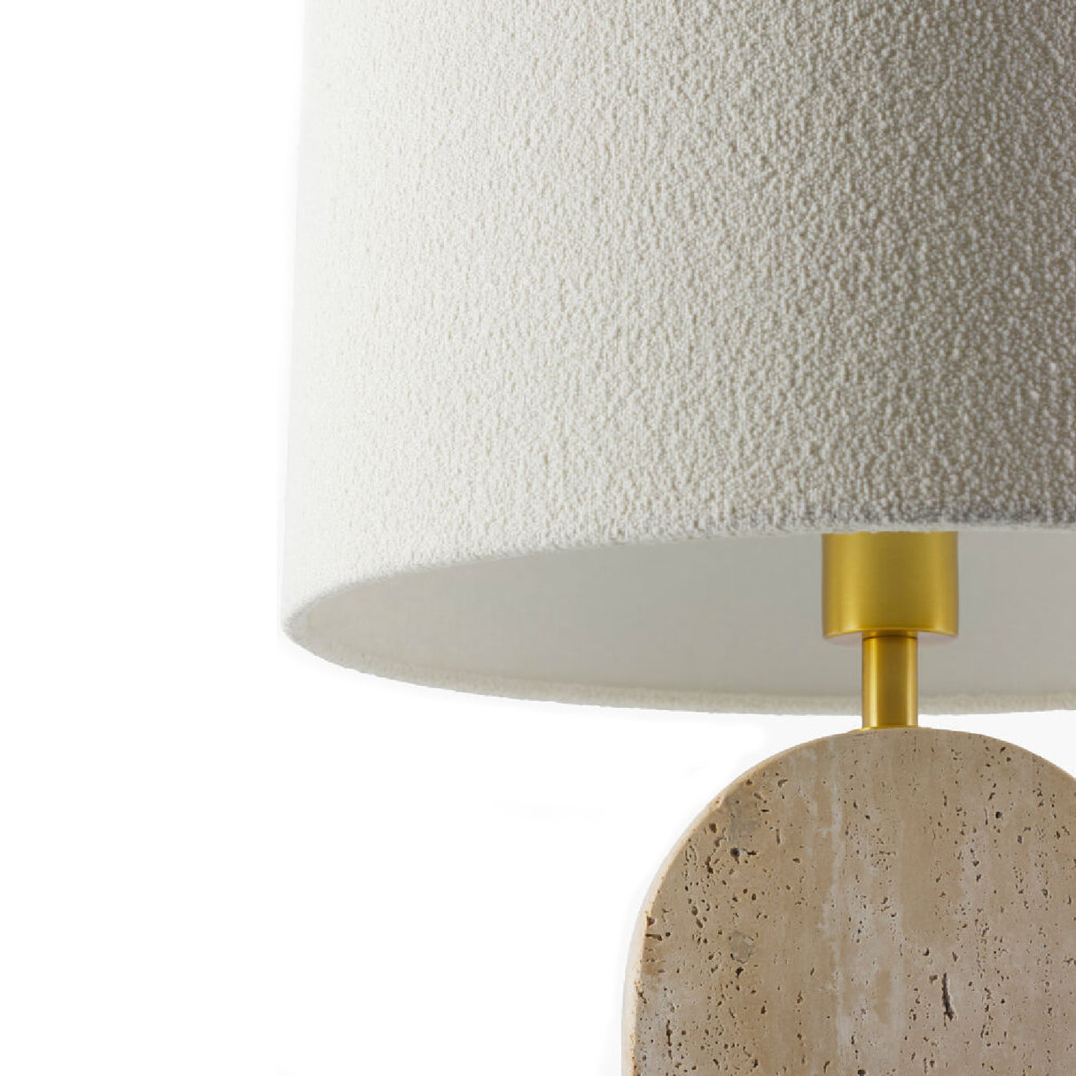 Beige Arched Travertine Table Lamp | Oroa.com