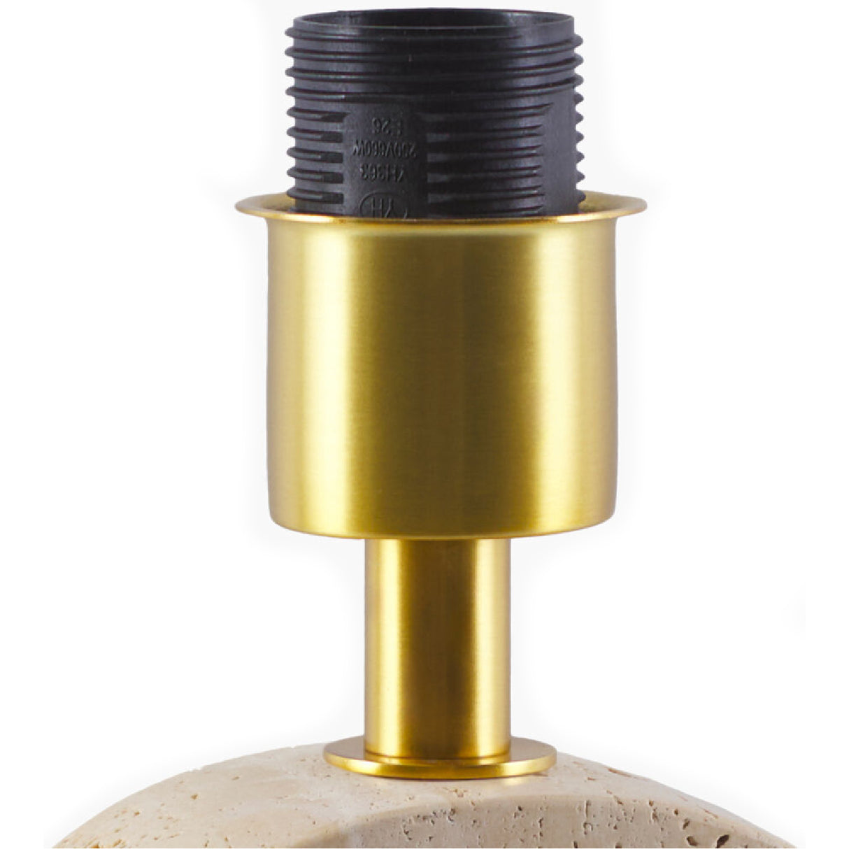 Beige Arched Travertine Table Lamp | Oroa.com