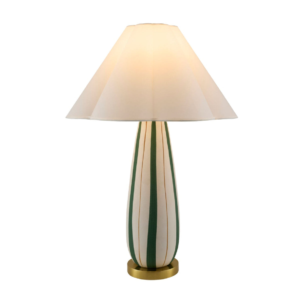 Modern European furniture - Striped Ceramic Accent Table Lamp - www.oroa.com