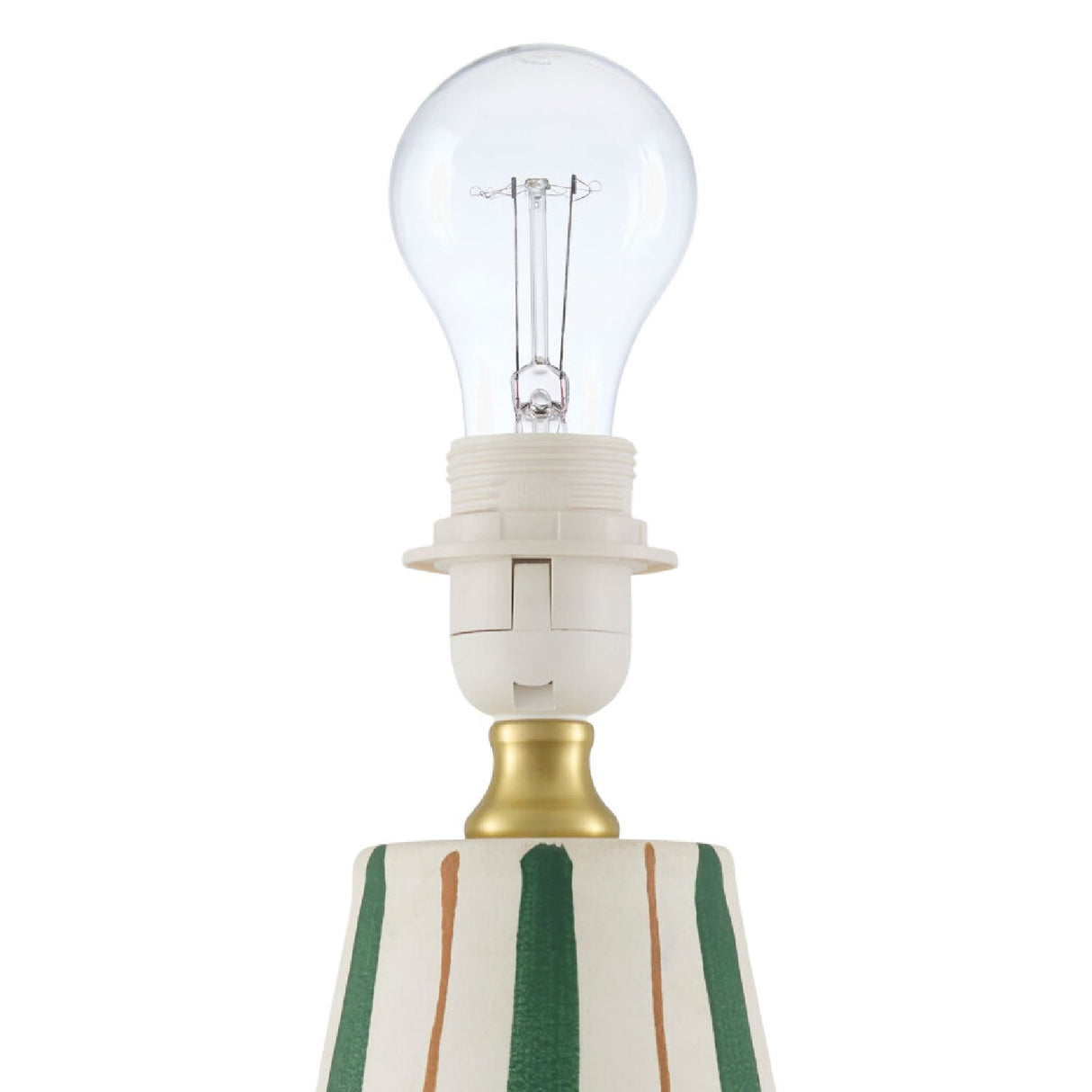 Modern European furniture - Striped Ceramic Accent Table Lamp - www.oroa.com