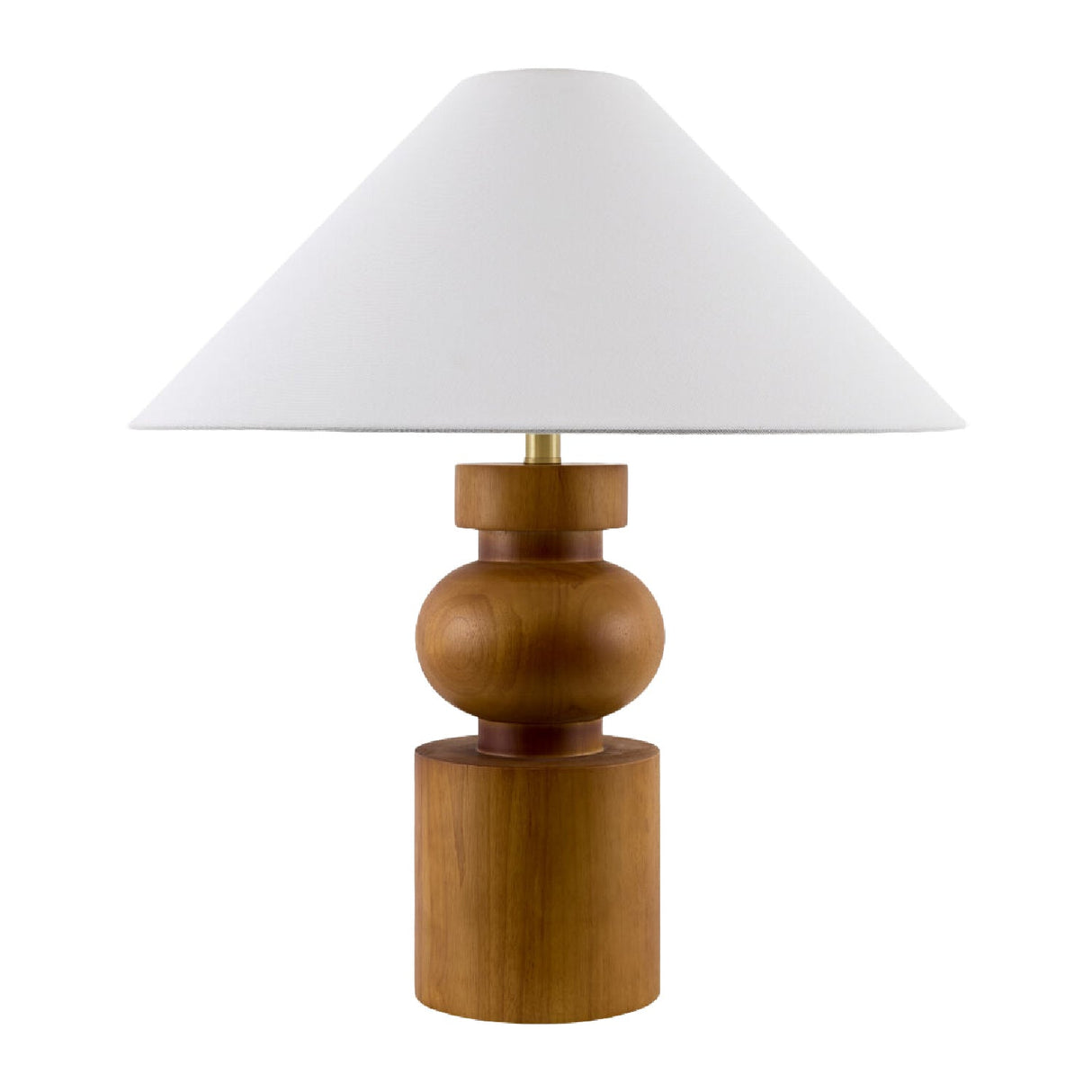 Modern European furniture - Painted Brown Rubberwood Table Lamp - www.oroa.com