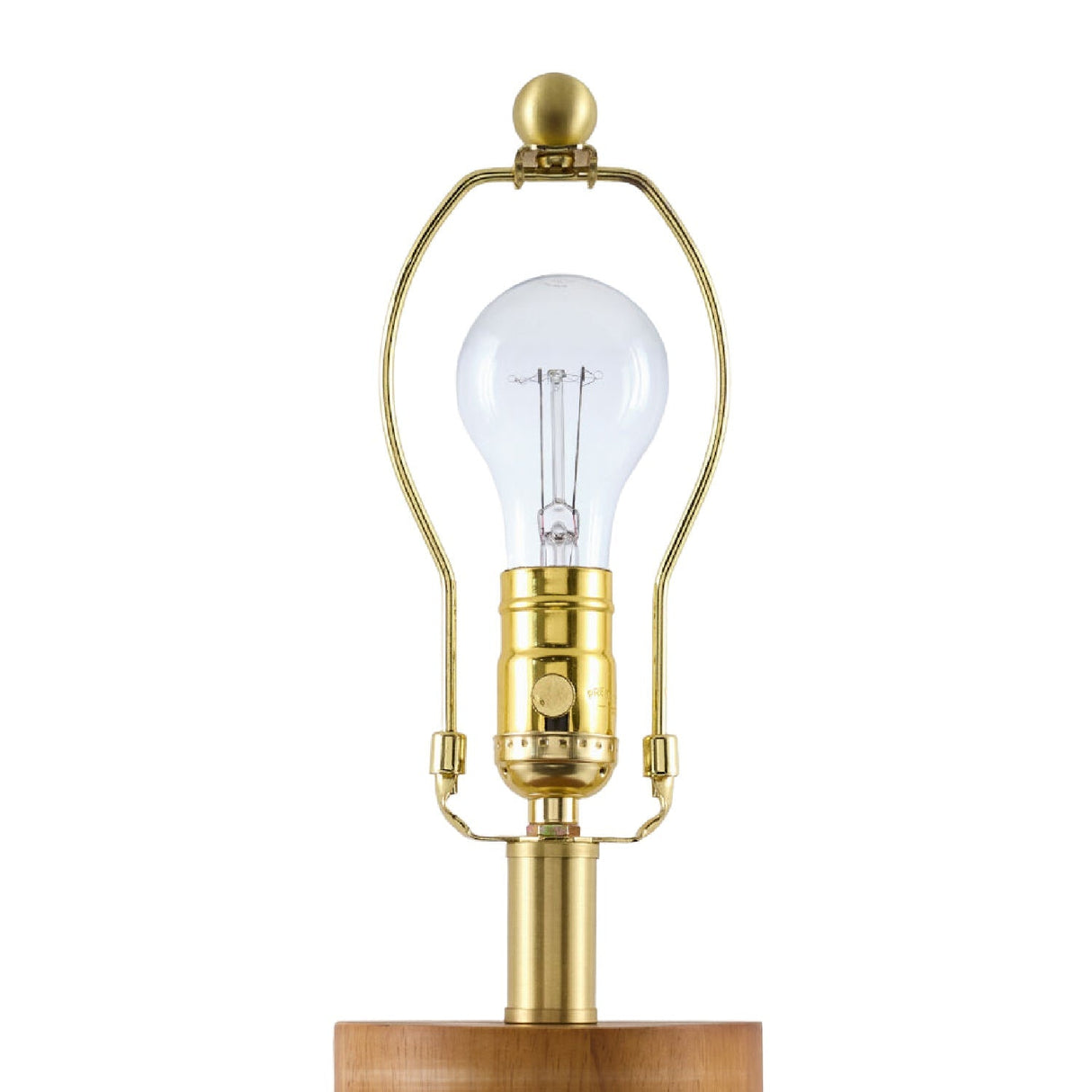 Modern European furniture - Painted Brown Rubberwood Table Lamp - www.oroa.com