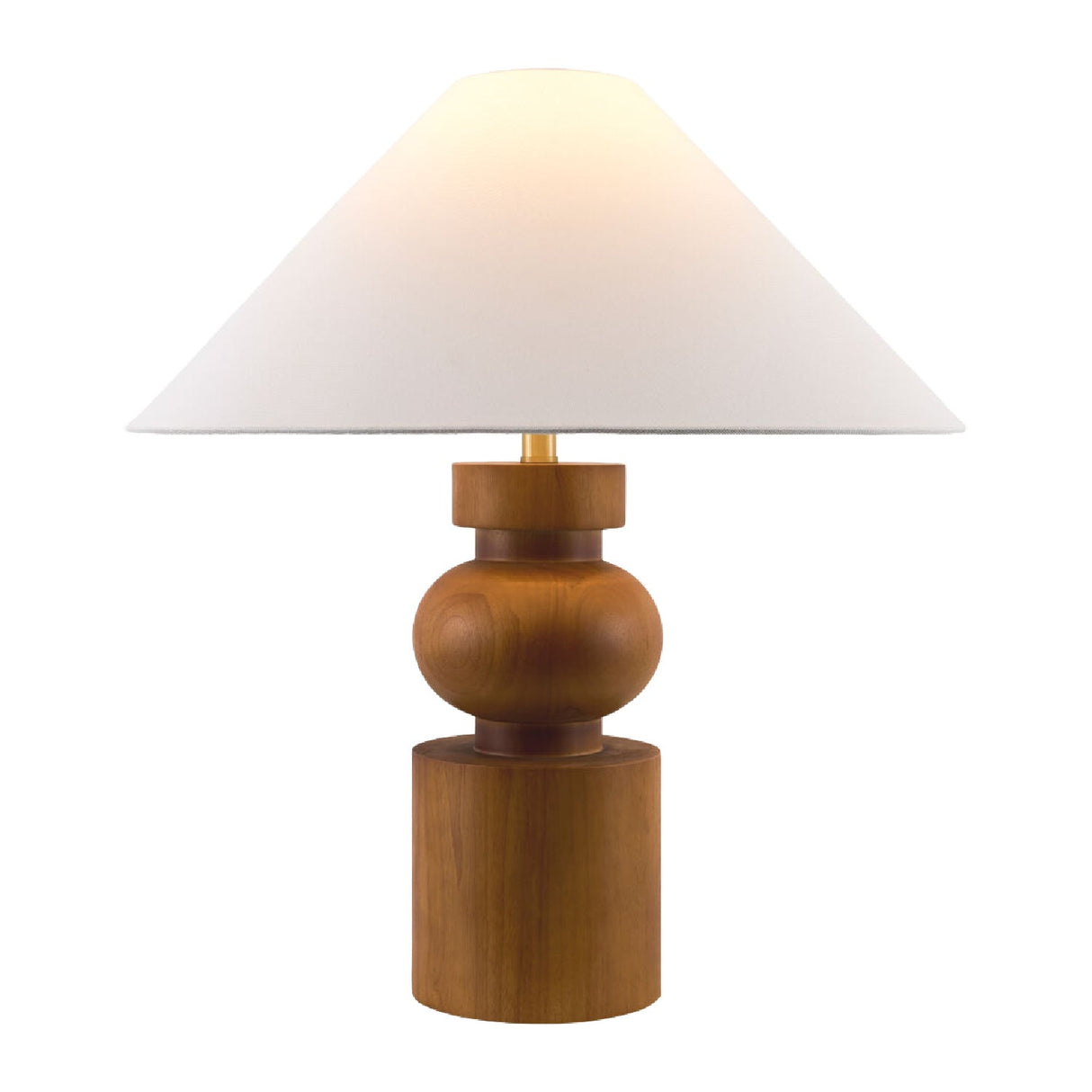 Modern European furniture - Painted Brown Rubberwood Table Lamp - www.oroa.com