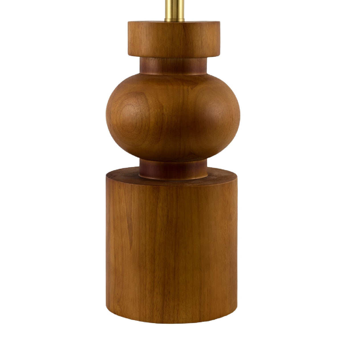 Modern European furniture - Painted Brown Rubberwood Table Lamp - www.oroa.com