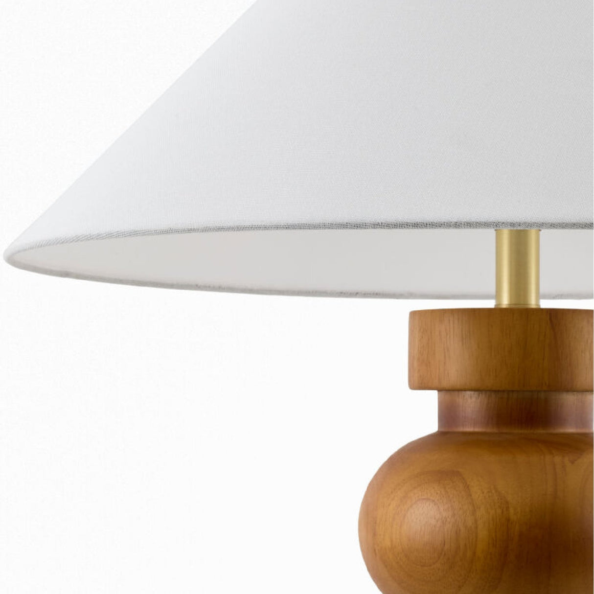 Modern European furniture - Painted Brown Rubberwood Table Lamp - www.oroa.com
