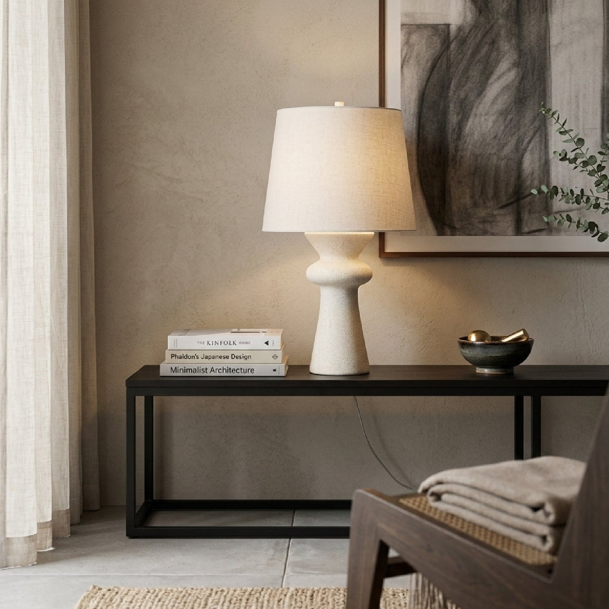 Modern European furniture - White Modern Accent Table Lamp - www.oroa.com