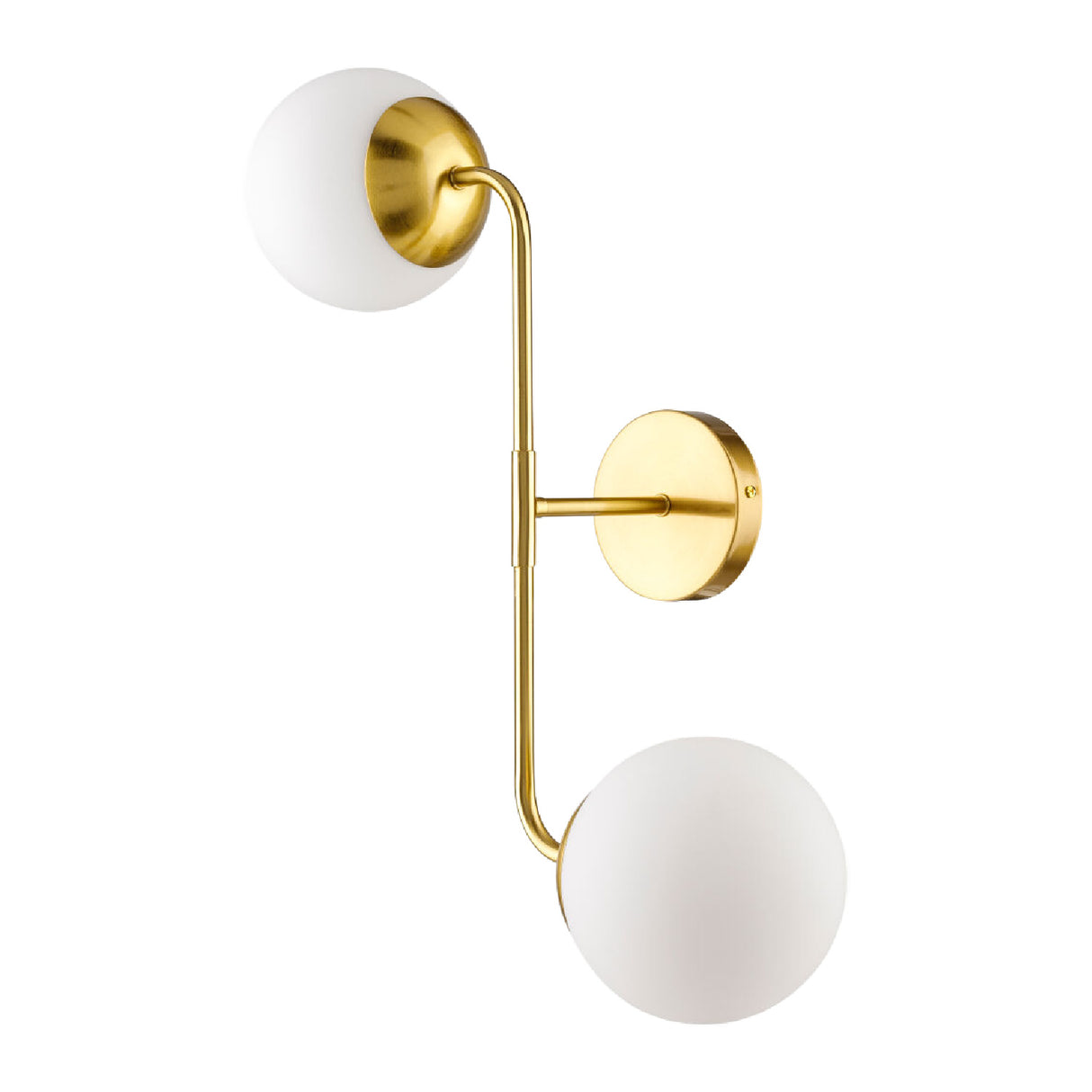 Modern European furniture - Double White Glass Wall Lamp - www.oroa.com