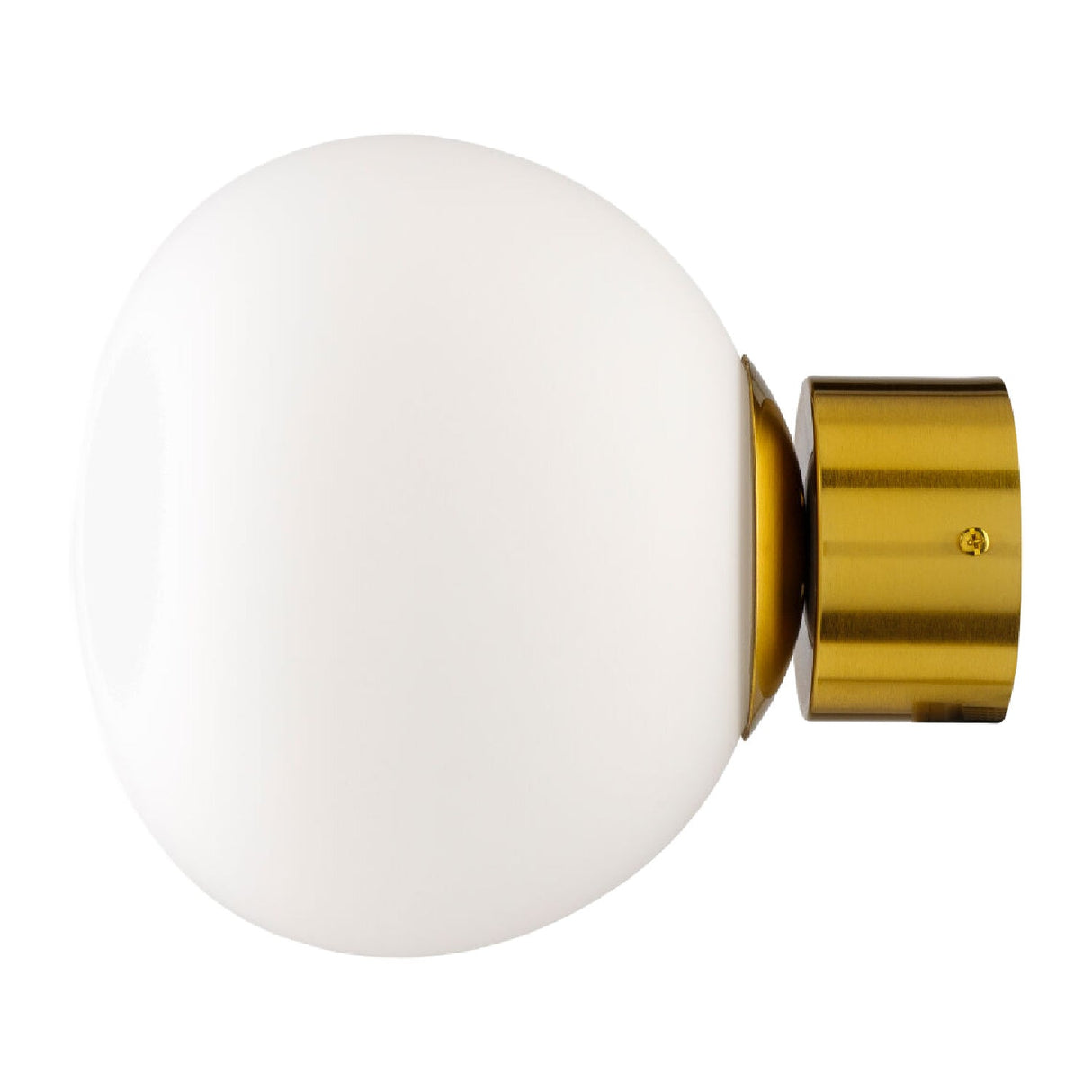Modern European furniture - White Glass Orb Wall Lamp - www.oroa.com