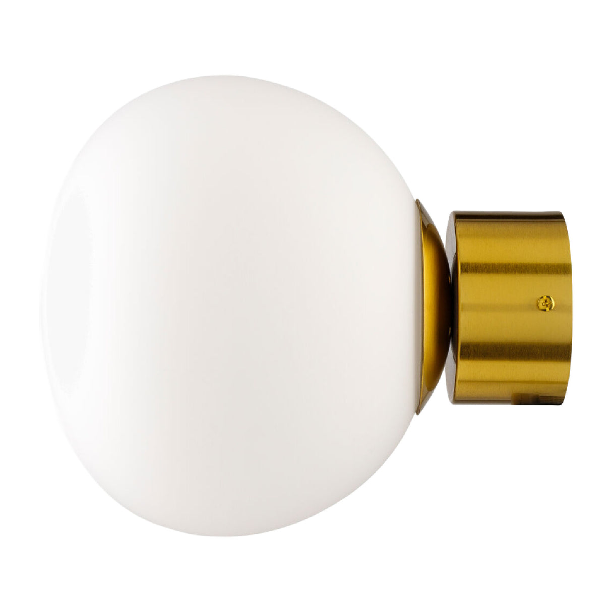 Modern European furniture - White Glass Orb Wall Lamp - www.oroa.com