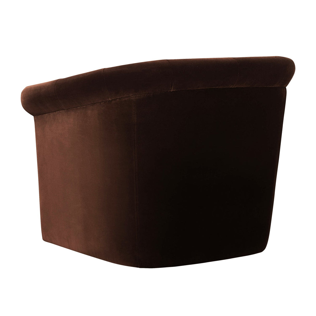 Modern European furniture - Brown Cotton Swivel Chair - www.oroa.com