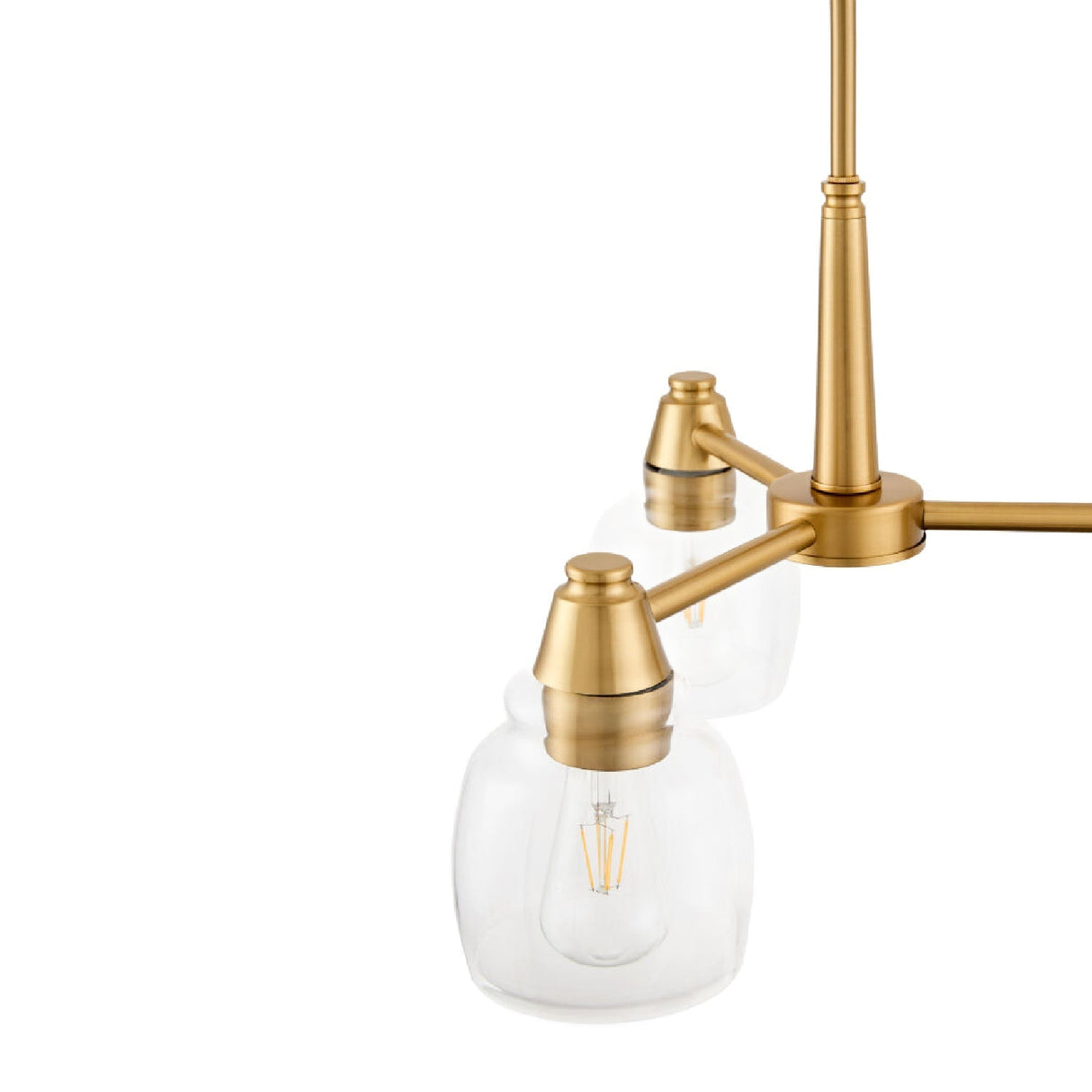Modern European furniture - Iron Framed Glass Chandelier - www.oroa.com
