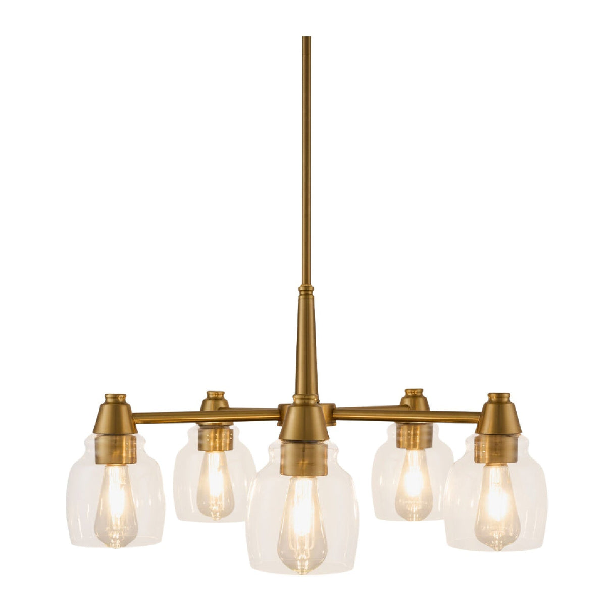 Modern European furniture - Iron Framed Glass Chandelier - www.oroa.com